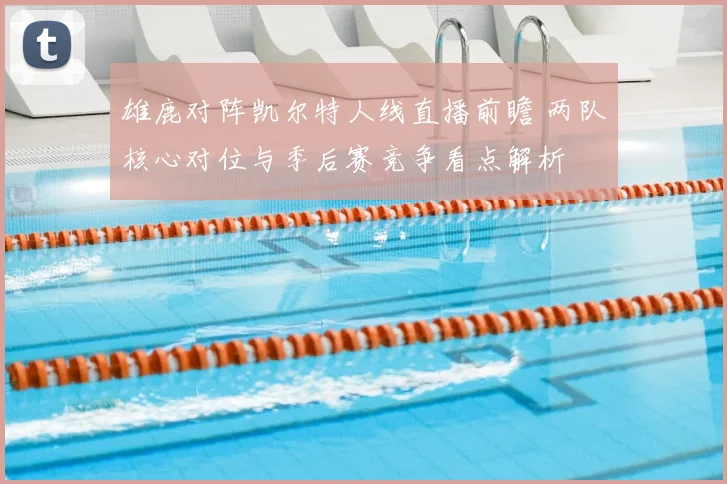 雄鹿对阵凯尔特人线直播前瞻 两队核心对位与季后赛竞争看点解析
